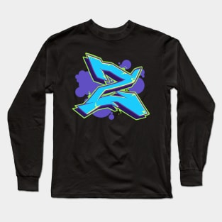 Letter Z -  Graffiti Street Art Style Long Sleeve T-Shirt